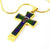 Adam Scottish Clan Tartan Cross Necklace - kittentee