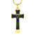 Adam Tartan Plaid Cross Necklace - kittentee