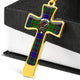 Adam Scottish Clan Tartan Cross Necklace - kittentee