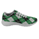 Argyle Diagonal Diamond Scottish Clan Tartan Sneakers Blue For Men & Women - kittentee