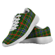 Bisset Pattern Scottish Clan Tartan Sneakers Blue For Men & Women - kittentee