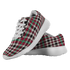Borthwick Ancient Scottish Clan Tartan Sneakers Blue For Men & Women