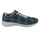 Alexander Scottish Clan Tartan Sneakers Blue For Men & Women - kittentee