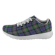 Baird Modern Scottish Clan Tartan Sneakers Blue For Men & Women - kittentee