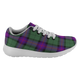 Armstrong Modern Scottish Clan Tartan Sneakers Blue For Men & Women - kittentee