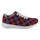 Brown Modern Scottish Clan Tartan Sneakers Blue For Men & Women