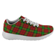 Auchinleck Scottish Clan Tartan Sneakers Blue For Men & Women - kittentee