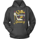 Women Queens Are Born In January Hoodie