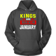 Kings Are Born In January Hoodie