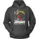 A Queen Was Born In January Birthday Hoodie - kittentee