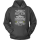 I Have A Crazy Sister Born In April Birthday Hoodie