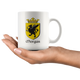 Morgan Family Crest Irish Coat of Arms Coffee Mug - Size 11oz