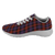 Broun Modern Scottish Clan Tartan Sneakers Red For Men & Women