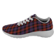 Broun Modern Scottish Clan Tartan Sneakers Red For Men & Women