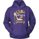 Women Queens Are Born In January Hoodie