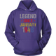 Legend Since January 1948 Birthday Hoodie