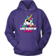 Girls Kids Unicorns Rainbow Are Born In April Birthday Hoodie