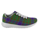 Adam Hunting Scottish Clan Tartan Sneakers Blue For Men & Women - kittentee