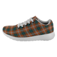 Ainslie Scottish Clan Tartan Sneakers Blue For Men & Women - kittentee