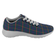 Agnew Scottish Clan Tartan Sneakers Blue For Men & Women - kittentee