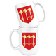 Arms Of Clan Skene Of Skene Coffee Mug - Size 15oz