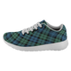 Campbell Ancient Scottish Clan Tartan Sneakers Blue For Men & Women