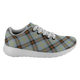 Bell Scottish Clan Tartan Sneakers Blue For Men & Women - kittentee