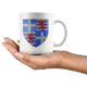 Armoiries Guy de Lusignan Coffee Mug - Size 11oz