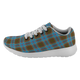 Anderson Scottish Clan Tartan Sneakers Blue For Men & Women - kittentee