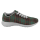 Buchan Ancient Scottish Clan Tartan Sneakers Blue For Men & Women
