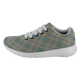Balfour Scottish Clan Tartan Sneakers Blue For Men & Women - kittentee