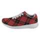 Aikenhead Scottish Clan Tartan Sneakers Blue For Men & Women - kittentee