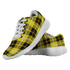 Barclay Dress Modern Scottish Clan Tartan Sneakers Yellow For Men & Women