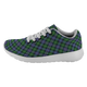 Baillie Hunting Scottish Clan Tartan Sneakers Blue For Men & Women - kittentee