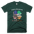 St.Patricks Day Shamrock American Flag T-Shirt