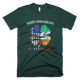 St.Patricks Day Shamrock American Flag T-Shirt