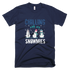 Chilling With My Snowmies Funny Xmas T-Shirt