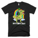 Leprechaun Riding T-Rex Dinosaur T-Shirt