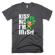 Kiss Me I'm Irish Dabbing Leprechaun St.Patrick's Day T-Shirt - kittentee