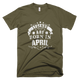 Mens Legends Are Born In April Birthday T-Shirt - kittentee