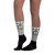Erskine Black And White Scottish Clan Tartan Socks - kittentee