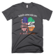 St.Patricks Day Shamrock American Flag T-Shirt