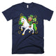 Leprechaun Riding Unicorn St Patricks Day T-Shirt