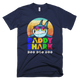 Retro Vintage Daddy Shark Gift For Father Funny T-Shirt