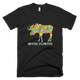 Funny Moose Flowers T-Shirts