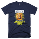 Kings Are Born In January 1959 Birthday Lion T-Shirt - kittentee