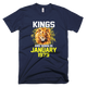 Kings are born in January 1979 Birthday T-Shirt - kittentee