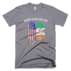St.Patricks Day Shamrock American Flag T-Shirt