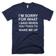 Wake Me Up Sorry T-Shirt
