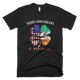 St.Patricks Day Shamrock American Flag T-Shirt